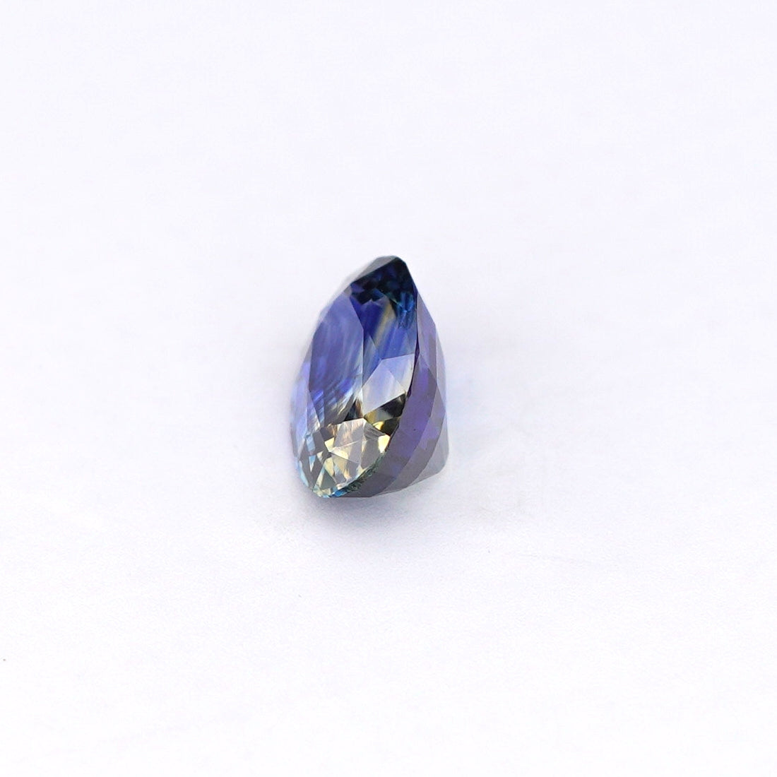 0.72 Ct Bi Colour (Blue and Yellow) Ceylon Sapphire Oval Cut