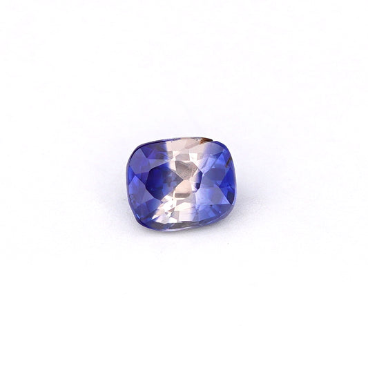 0.55 Ct Bi Colour (Blue and White) Ceylon Sapphire Cushion Cut