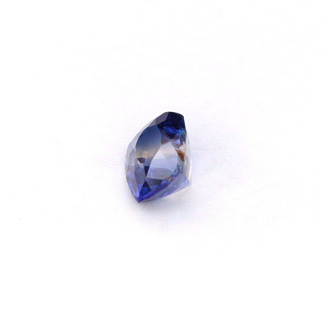0.55 Ct Bi Colour (Blue and White) Ceylon Sapphire Cushion Cut