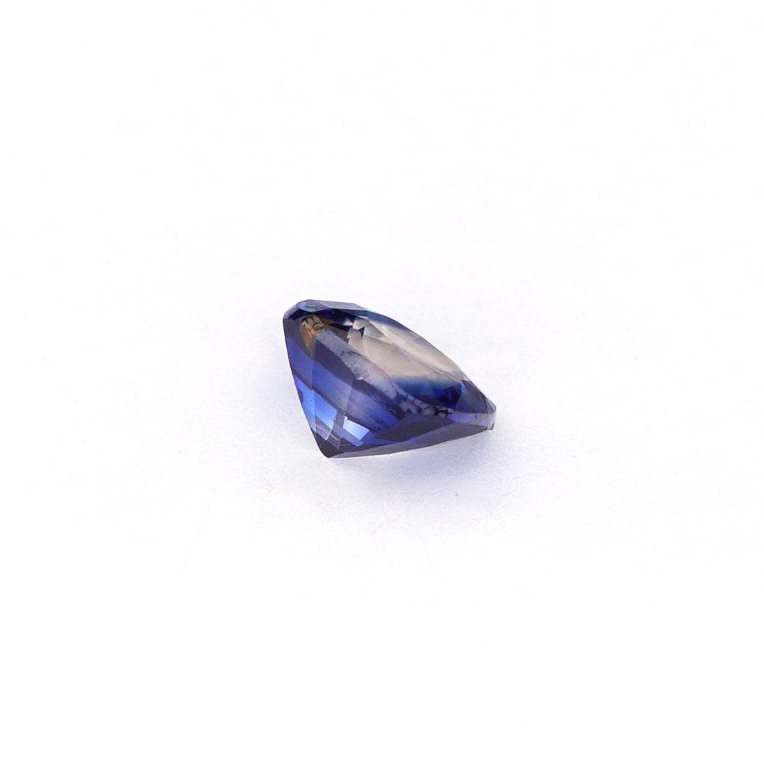 0.55 Ct Bi Colour (Blue and White) Ceylon Sapphire Cushion Cut