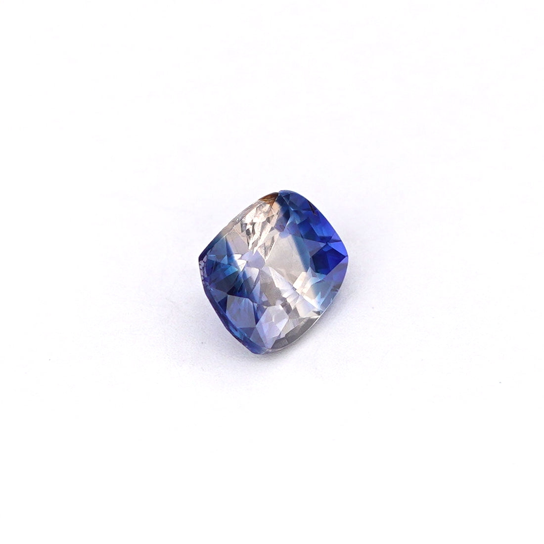 0.55 Ct Bi Colour (Blue and White) Ceylon Sapphire Cushion Cut