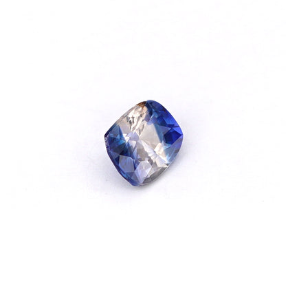 0.55 Ct Bi Colour (Blue and White) Ceylon Sapphire Cushion Cut