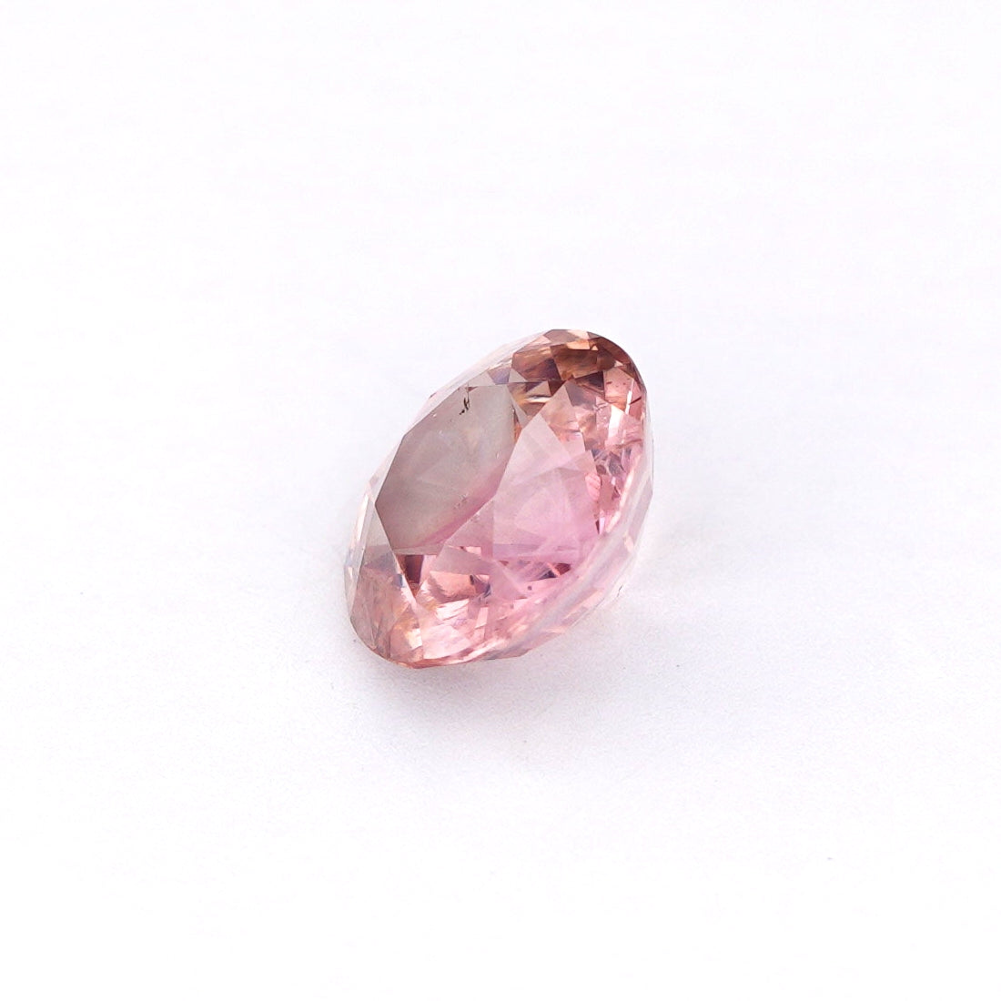1.35 Ct Padparadscha Ceylon Sapphire Unheated Round Cut
