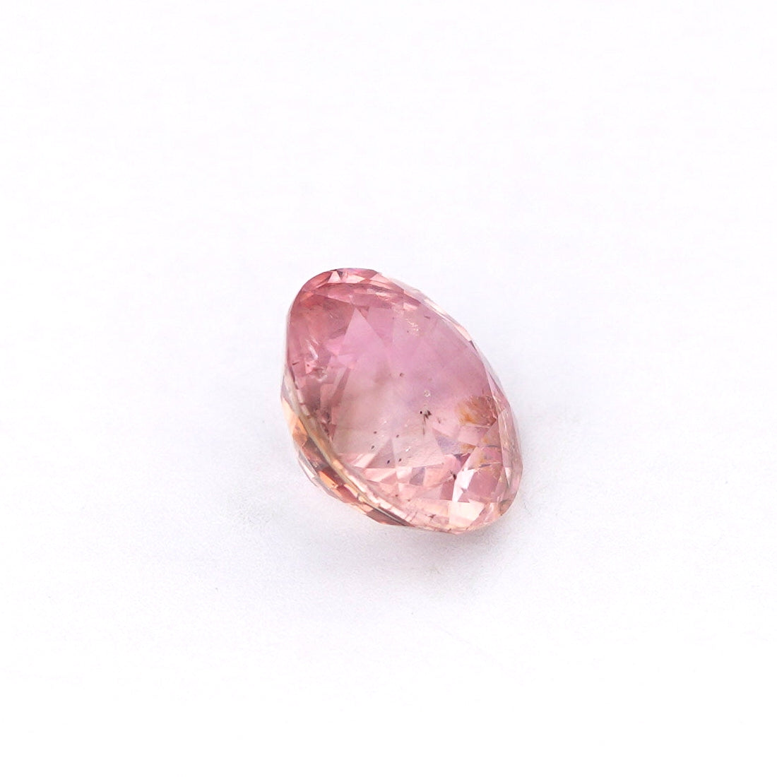 1.35 Ct Padparadscha Ceylon Sapphire Unheated Round Cut