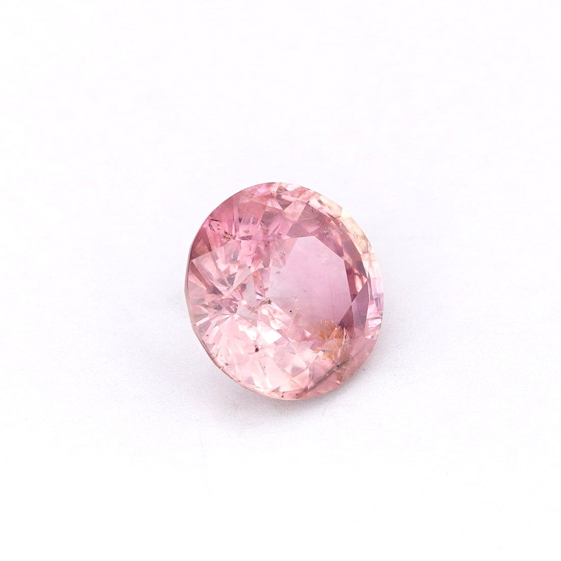 1.35 Ct Padparadscha Ceylon Sapphire Unheated Round Cut