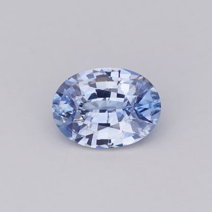 2.11 Ct Pastel Blue Ceylon Sapphire Unheated Oval Cut