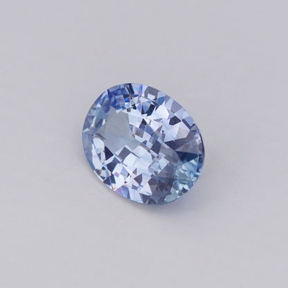 2.11 Ct Pastel Blue Ceylon Sapphire Unheated Oval Cut
