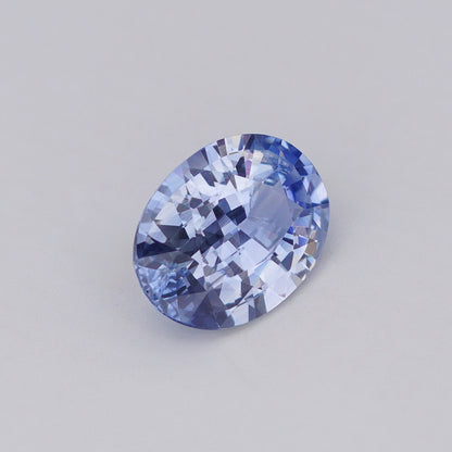 2.11 Ct Pastel Blue Ceylon Sapphire Unheated Oval Cut