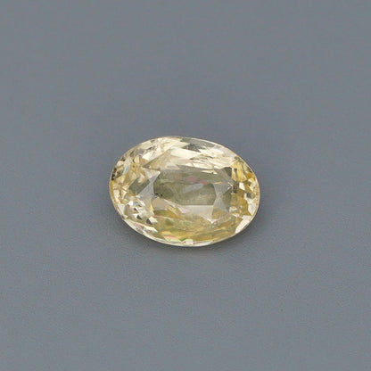 1.04 Ct Yellow Ceylon Sapphire Unheated Oval Cut