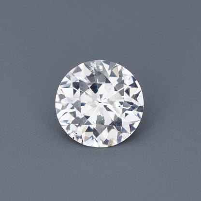 1.82 Ct White Sapphire Unheated Round Brilliant Cut