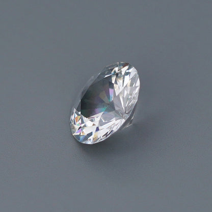 1.82 Ct White Sapphire Unheated Round Brilliant Cut