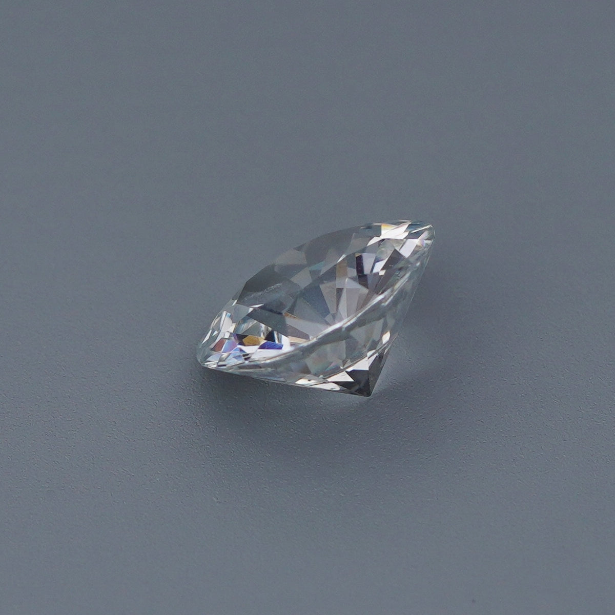 1.82 Ct White Sapphire Unheated Round Brilliant Cut