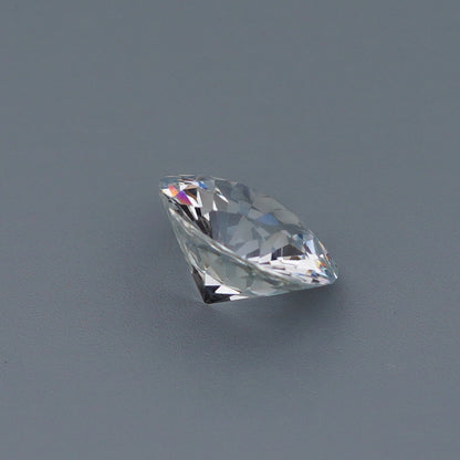 1.82 Ct White Sapphire Unheated Round Brilliant Cut