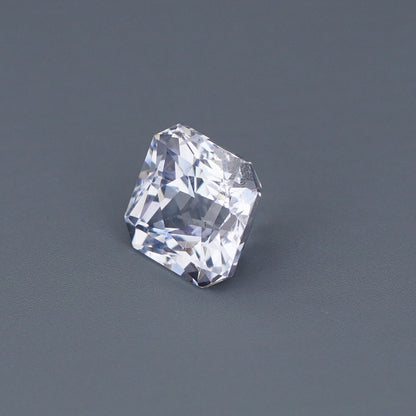 1.21 Ct White Sapphire Unheated Octagon Princess Cut