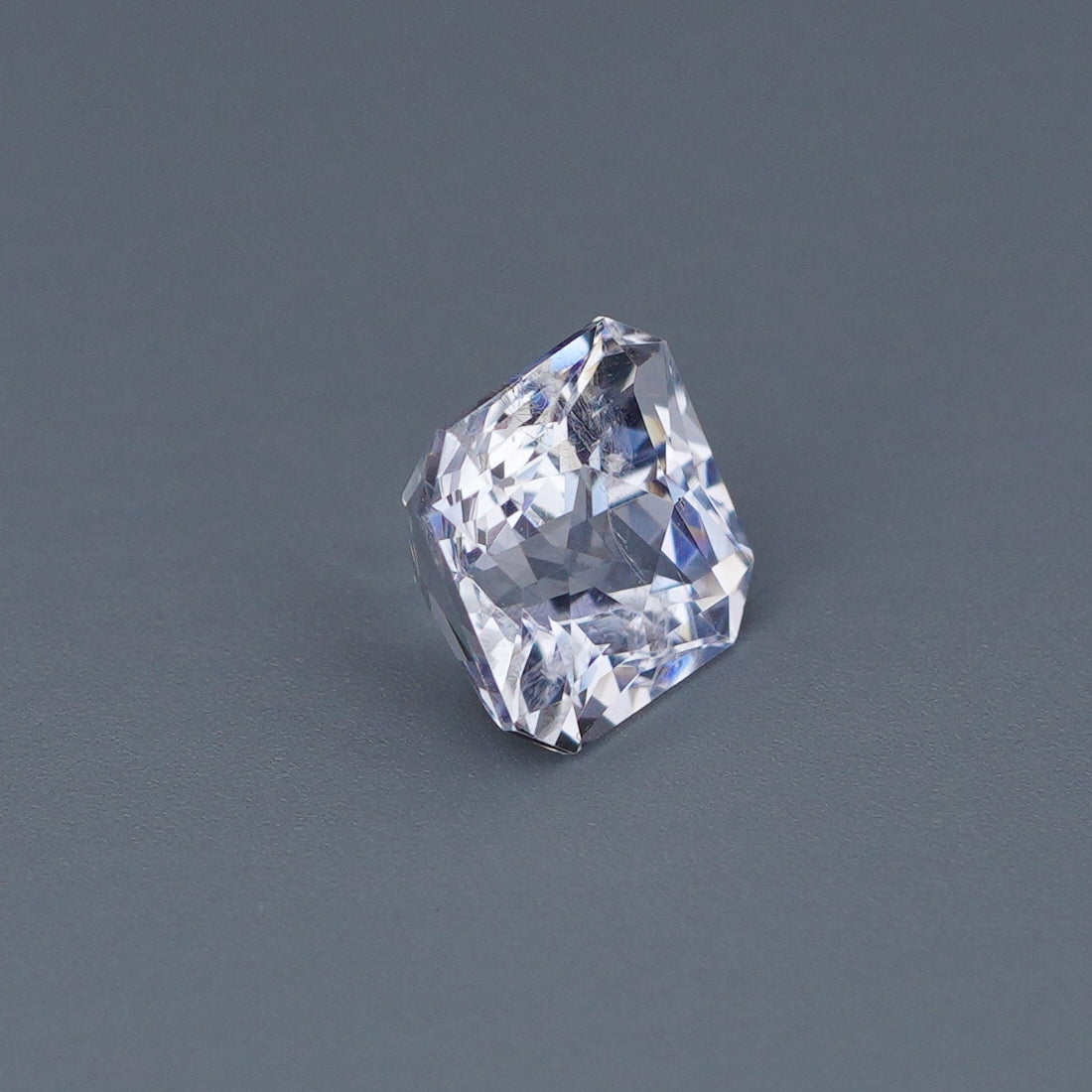 1.21 Ct White Sapphire Unheated Octagon Princess Cut
