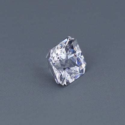 1.21 Ct White Sapphire Unheated Octagon Princess Cut