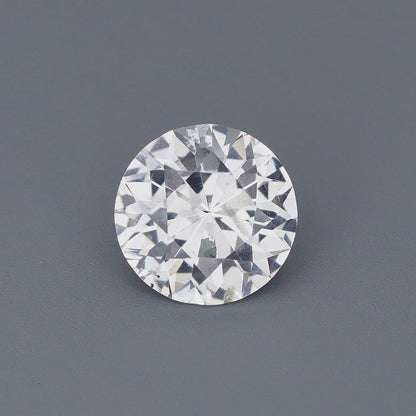 1.82 Ct White Sapphire Unheated Round Brilliant Cut