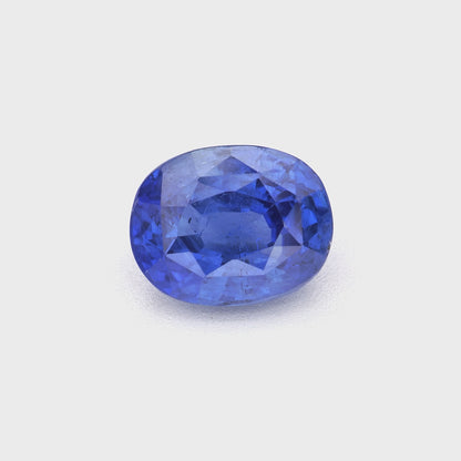 1.08 Ct Vivid Blue Ceylon Sapphire Unheated Oval Cut