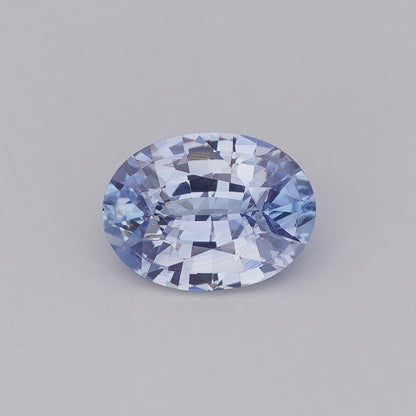 2.11 Ct Pastel Blue Ceylon Sapphire Unheated Oval Cut