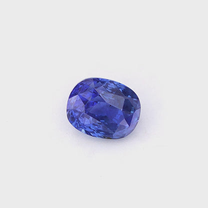 1.05	Ct Royal Blue Sapphire Unheated Cushion Cut