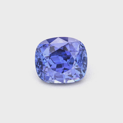 1.09 Ct Intense Violet Blue Ceylon Sapphire Unheated Cushion Cut