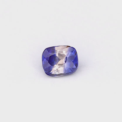 0.55 Ct Bi Colour (Blue and White) Ceylon Sapphire Cushion Cut